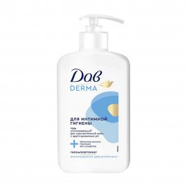 Dove Derma Гель гиппоаллергенный для интимной гигиены 280мл