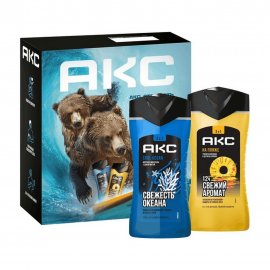 Axe Набор На Пляже Океана Гель для душа и шампунь 3в1 250мл+Гель для душа и шампунь 2в1 250мл