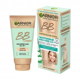 Garnier Skin Naturals Крем-ВВ Гиалуроновый алоэ-уход 5в1 Нормальная кожа