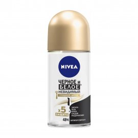 Nivea Невидимая защита Дезодорант-ролик черное и белое шелк 50мл