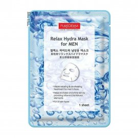 Purederm Relax Hydra Mask For Men Маска тканевая увлажняющая для мужчин 18мл