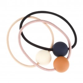 Dewal Beauty Резинки для волос Цветные шарики мини 3шт DBR3833