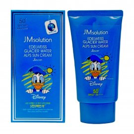 JMSolution Disney Крем солнцезащитный охлаждающий для лица Edelweiss Glacier Water Alps SPF50+ 50мл