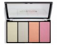 Makeup Revolution Палетка хайлайтеров Reloaded Lustre Lights Cool