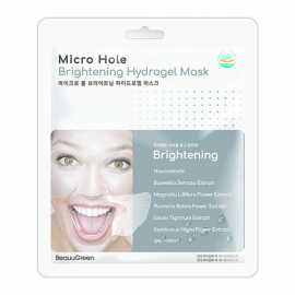 BeauuGreen Mask Hydrogel Micro Hole Brightening Маска гидрогелевая для лица осветляющая