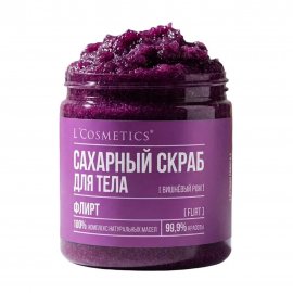 L'Cosmetics Скраб сахарный для тела Флирт Вишневый ром 250мл
