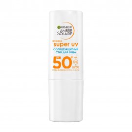 Garnier Ambre Solaire Стик солнцезащитный для лица Super UV SPF50+ 9мл