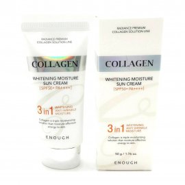 Enough Collagen 3в1 Whitening Крем солнцезащитный для лица с морским коллагеном 50мл
