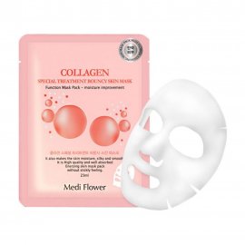 Medi Flower Collagen Маска тканевая увлажняющая для лица с коллагеном 23мл