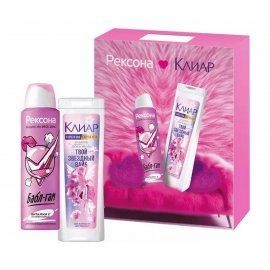 Clear Набор Дезодорант-антиперспирант спрей Бабл-Гам 150мл+Шампунь Твой звездный вайб 200мл