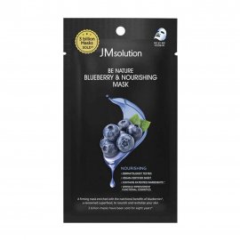 JMSolution Be Nature Маска тканевая увлажняющая Голубика 24мл