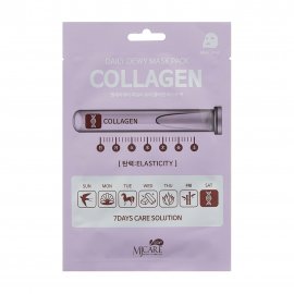 Mijin MJ Care Daily Dew Маска тканевая для лица Коллаген 25гр