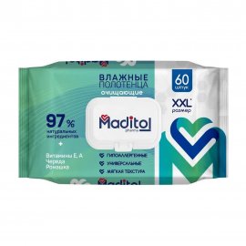 Maditol Полотенца влажные очищающие XXL 60шт