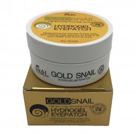 Ekel Патчи Gold Snail Hydrogel гидрогелевые для кожи вокруг глаз с муцином улитки и золотом 60шт