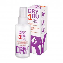 Dry Ru Foot Spray (Ру Фут Спрей) Антиперспирант-спрей для ног с пролонгированным действием 100мл