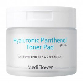 Medi Flower Hyaluronic Panthenol Тонер пэды для лица с гиалуроновой кислотой и пантенолом 60шт