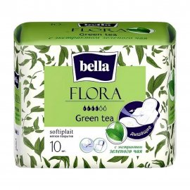 Bella Прокладки гигиенические Flora Green Tea 10шт