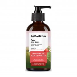 Taiganica Гель для душа Земляника  и лесная ранетка 300мл