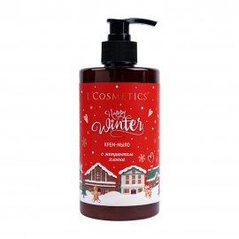 L'Cosmetics Happy Winter Крем-мыло жидкое гипоаллергенное с экстрактом хлопка 450мл