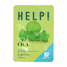 Bergamo Help Mask Маска тканевая для лица с экстрактом с центеллой азиатской 25мл