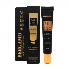 Bergamo 24K Luxury Gold Сыворотка для кожи вокруг глаз с коллоидным золотом 30мл