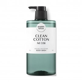 Happy Bath Гель для душа с ароматом хлопка Clear Cotton №358 910мл