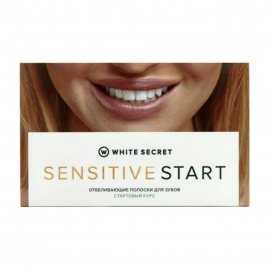 White Secret Sensitive Start Полоски отбеливающие для чувствительных зубов Стартовый курс 7 саше