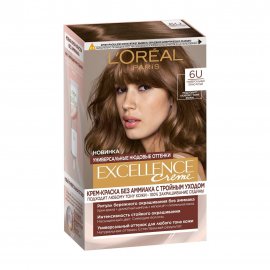 L'Oreal Paris Excellence Universal Nudes Краска для волос 6U Универсальный темно-русый