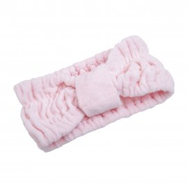 Dewal Beauty Повязка на голову Бантик Розовый