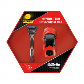 Gillette Men Набор Proglide Power Станок с 1 сменной кассетой+Модель гоночного автомобиля Lamborghin