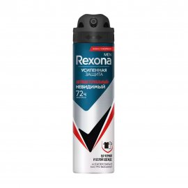 Rexona Men Усиленная защита Дезодорант-спрей Антибактериальный и Невидимый на черном и белом 150мл