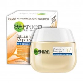 Garnier Skin Naturals Крем ночной для лица Защита от морщин 35+ 50мл