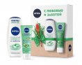 Nivea Набор Гель-уход для душа Свежесть и забота 250мл+Скраб рисовый Очищение и сужение пор 75мл