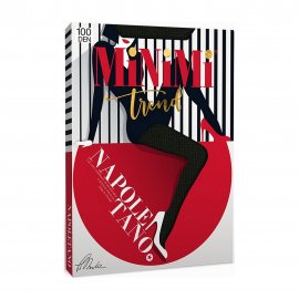 Minimi Колготки Trend Napoletano Colors 100 den   Черный