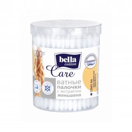 Bella Care Палочки ватные с экстрактом Женьшеня 200шт банка