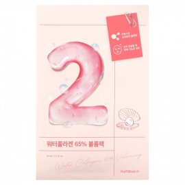 Numbuzin No.2 Water Collagen 65% Voluming Sheet Маска тканевая укрепляющая тканевая маска для лица 3
