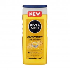 Nivea For Men Гель для душа 3в1 Boost