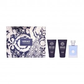 Versace Men Pour Homme Набор Туалетная вода+Шампунь-гель для волос и тела+Бальзам после бритья