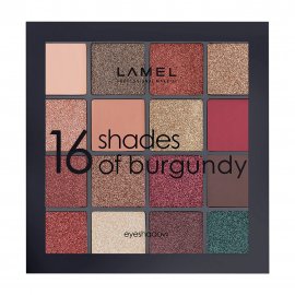 Lamel Professional Палетка теней для век 16 Shades Of Burgundy