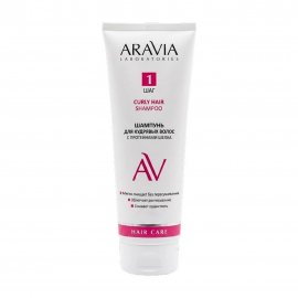 Aravia Laboratories Шампунь для кудрявых волос с протеинами шелка 250мл