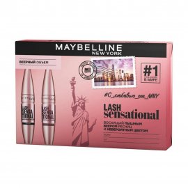 Maybelline Набор Тушь для ресниц Lash Sensational Black+Тушь для ресниц Lash Sensational Burgund
