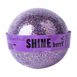 L'Cosmetics Шар бурлящий для ванны с блестками Shine Berry 160гр