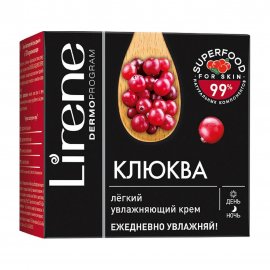 Lirene Superfood For Skin Крем увлажняющий для лица Клюква 50мл