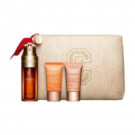 Clarins Extra-Firming Набор Сыворотка Double Serum 50мл+Крем дневной 15мл+Крем ночной 15мл+Сыворотка