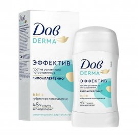 Dove Derma Дезодорант-стик гипоаллергенный Эффектив 40мл