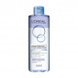 L'Oreal Paris Вода мицеллярная бифазная для всех типов кожи 400мл