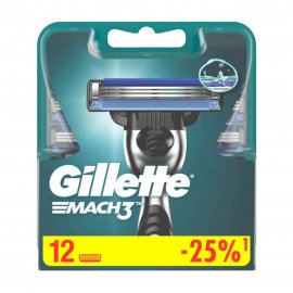 Gillette Mach3 Кассета сменная 12шт