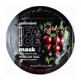 Cafe Mimi Super Food Маска для лица Черешня и Шалфей 10мл