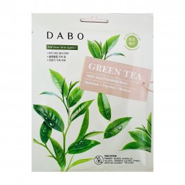 Dabo First Solution Маска тканевая для лица с экстрактом зеленого чая 23гр