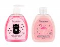 Гурмандиз Набор детский Мыло жидкое Ласковый котик 330мл+Гель для душа Кокетливый фламинго 330мл